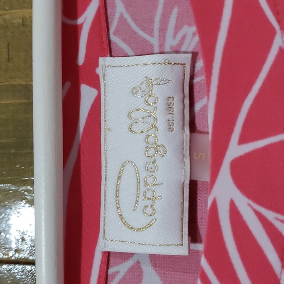 PAPPAGALLO WHITE PINK FLORAL DRESS STRETCH SIZE SMALL - Picture 2 of 7